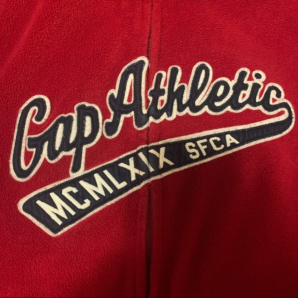 GAP Athletic felt varsity appliqué zip up jacket Size Youth XL extra large